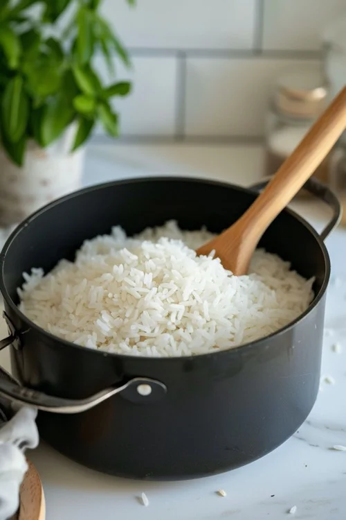 ingredientes arroz integral en olla rápida